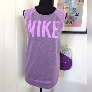 Nike Purple Orchid Mesh Muscle Tank Top sz SM EUC